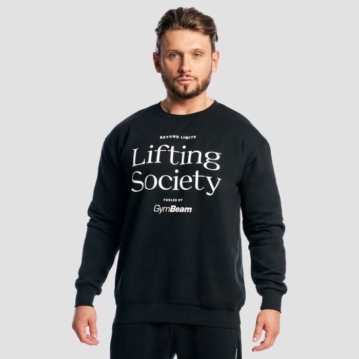 Суичър Lifting Society Black - GymBeam L