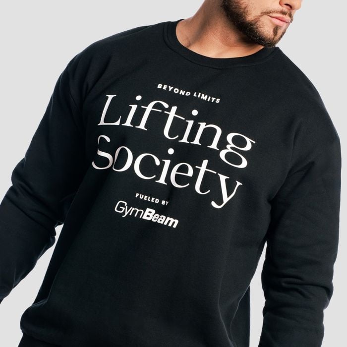 Суичър Lifting Society Black - GymBeam L