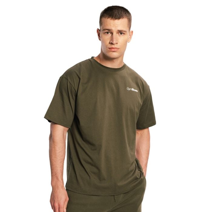 Тениска Oversized Limitless Espresso - GymBeam XXL