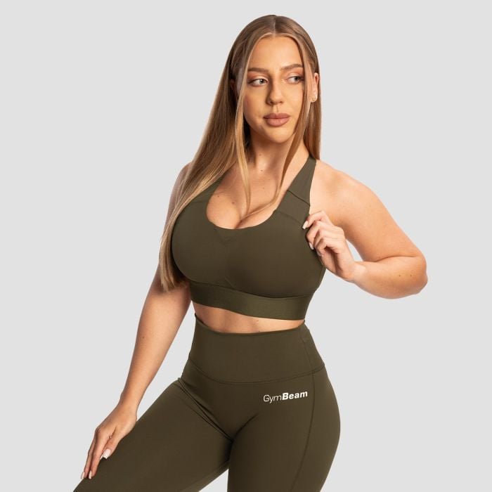 Спортен сутиен Limitless Espresso - GymBeam XS