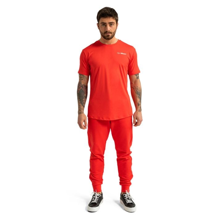 Мъжка спортна тениска Limitless Hot Red - GymBeam XXL