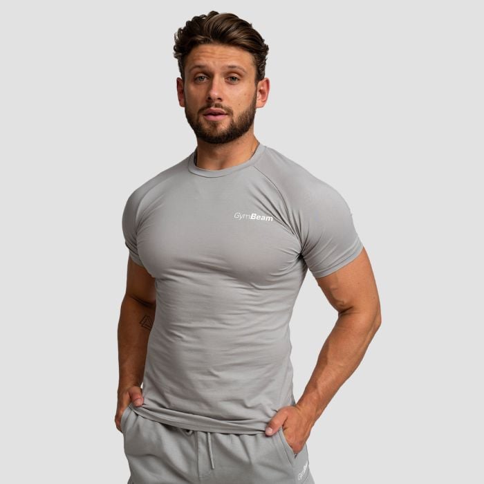Тениска TRN Fitted Grey - GymBeam L