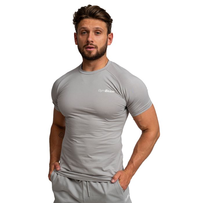 Тениска TRN Fitted Grey - GymBeam L