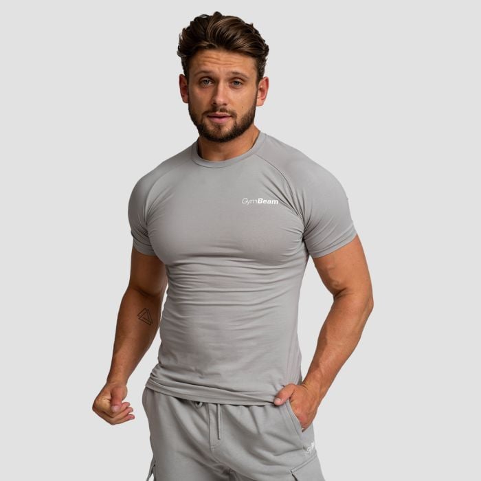 Тениска TRN Fitted Grey - GymBeam L