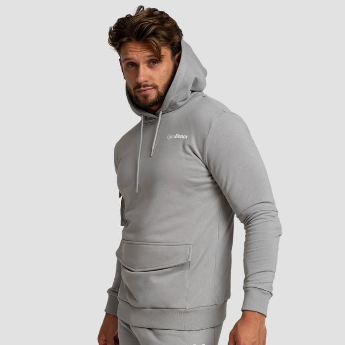 Мъжки суичър TRN Hoodie Grey - GymBeam L
