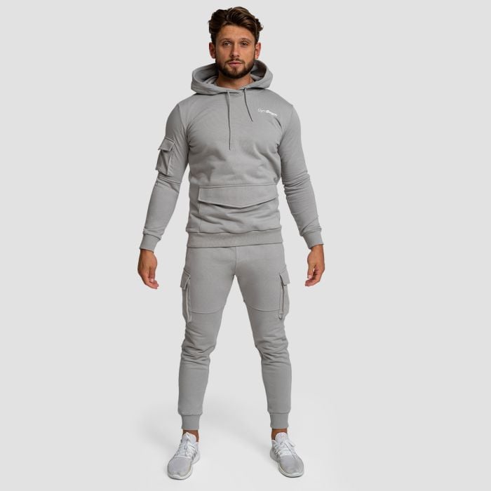 Мъжки суичър TRN Hoodie Grey - GymBeam L