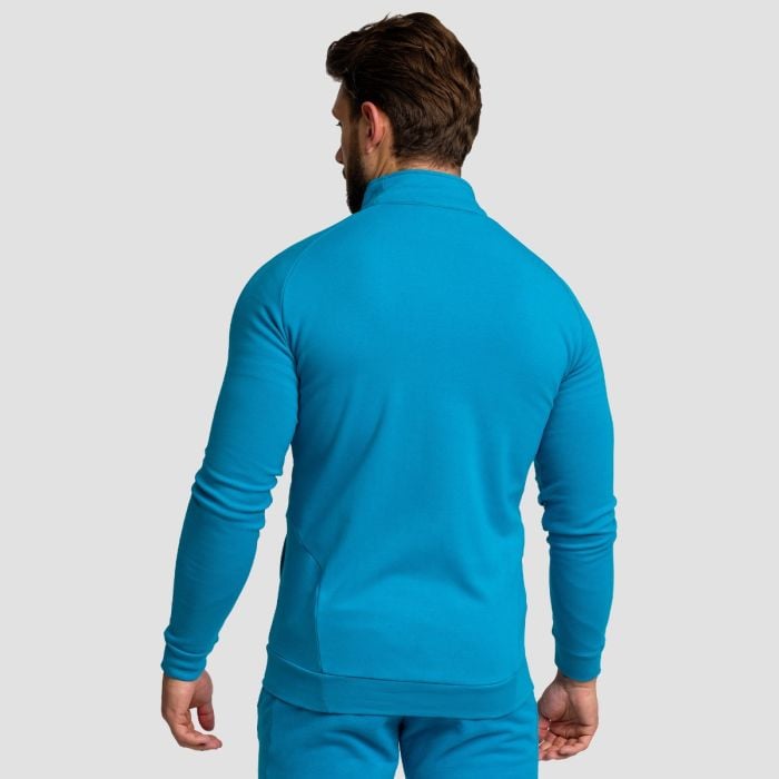 Мъжки суичър с цип Limitless Zip Up Aquamarine - GymBeam XL