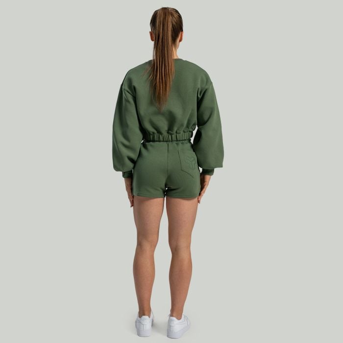Дамска блуза Lunar Cropped Cedar Green - STRIX S