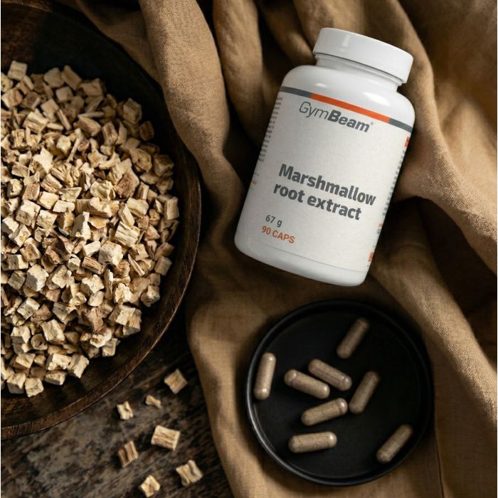 Marshmallow root extract - GymBeam 90 caps