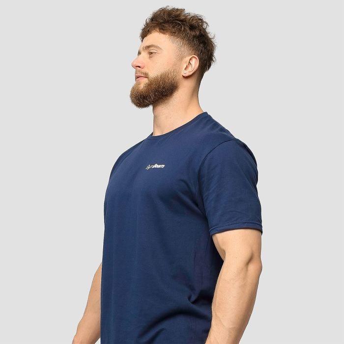 Мъжка тениска Basic Navy Blue - GymBeam L