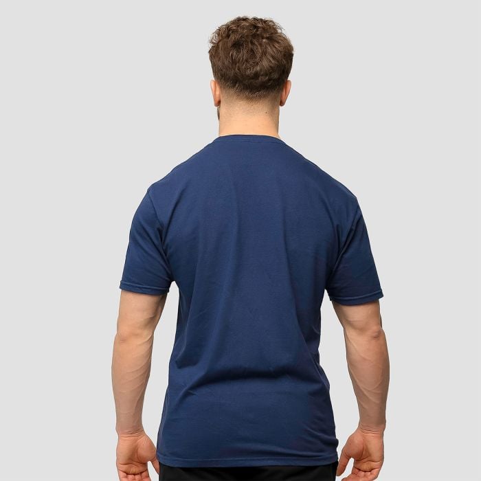 Мъжка тениска Basic Navy Blue - GymBeam L