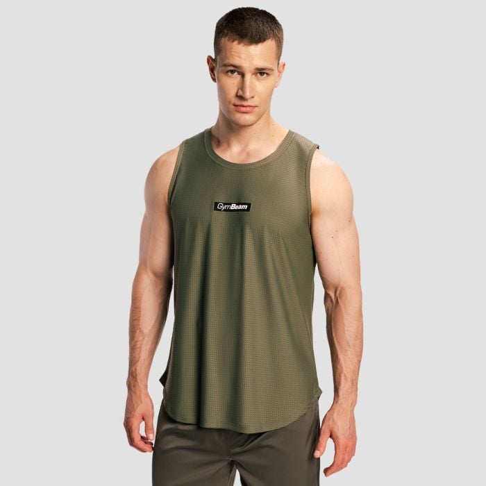 Мъжки топ Combat Olive Grey - GymBeam L