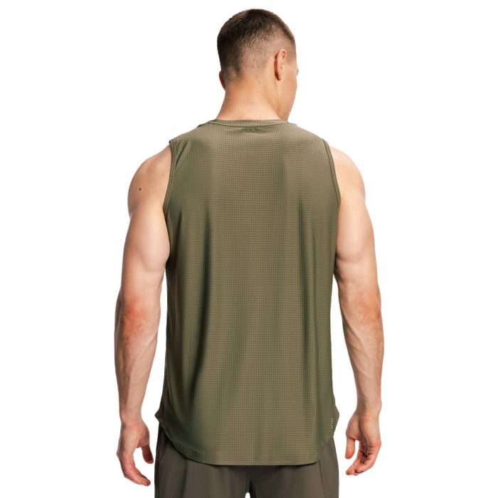 Мъжки топ Combat Olive Grey - GymBeam L
