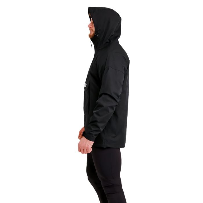 Мъжко яке за дъжд Smock Jacket Black - GymBeam L