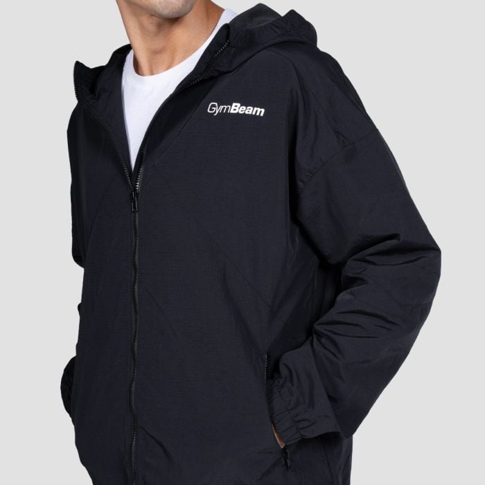 Мъжко яке Relay Black - GymBeam XXL