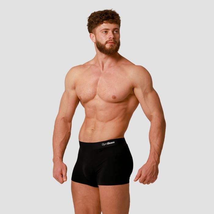 Мъжки боксерки Soft 2Pack Black - GymBeam L