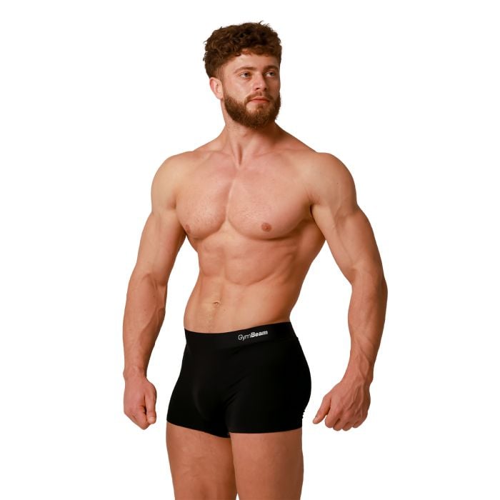 Мъжки боксерки Soft 2Pack Black - GymBeam L
