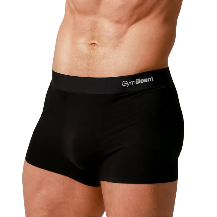 Мъжки боксерки Soft 2Pack Black - GymBeam L