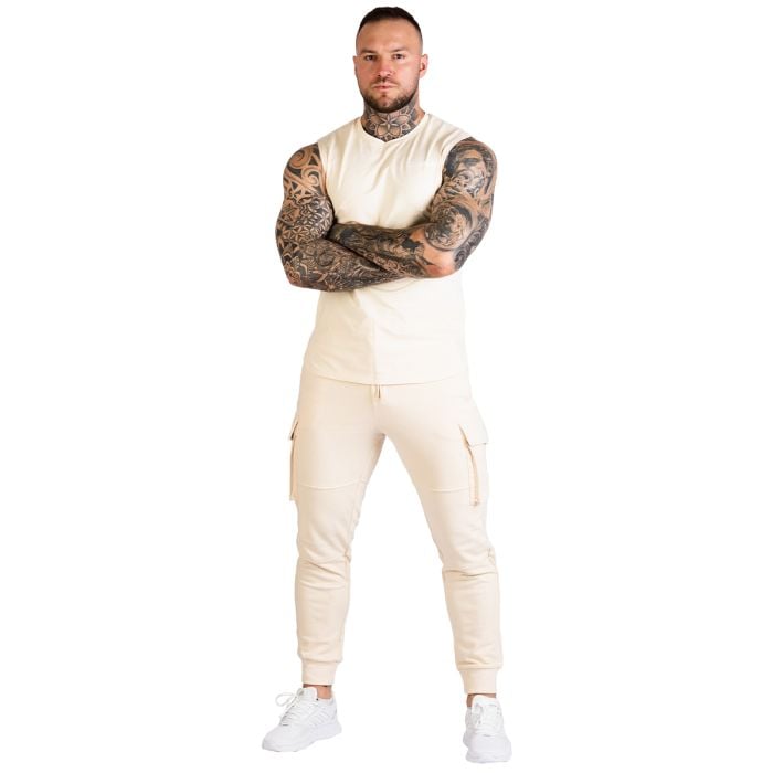 Мъжки Топ TRN Tank Top Sand - GymBeam L