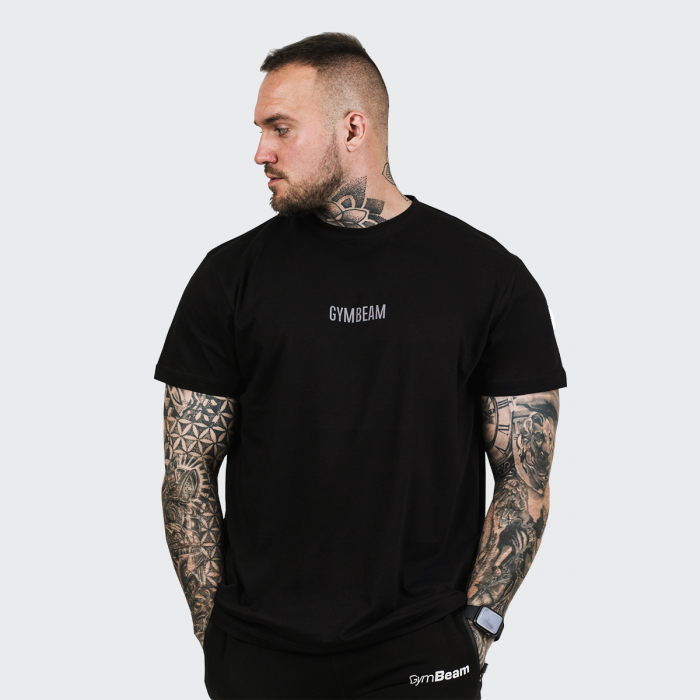 Тениска FIT Black - GymBeam