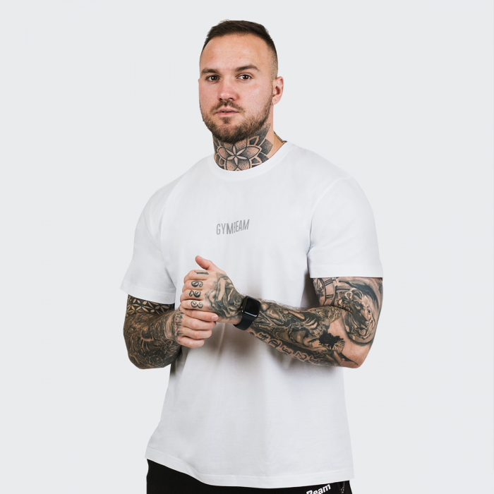 Тениска FIT White - GymBeam