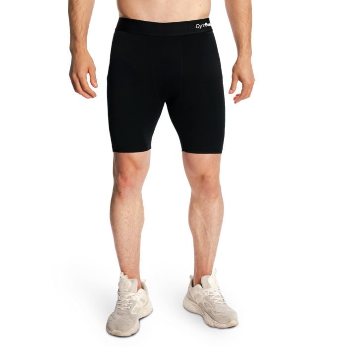 Мъжки къси панталони Combat Black - GymBeam XXL