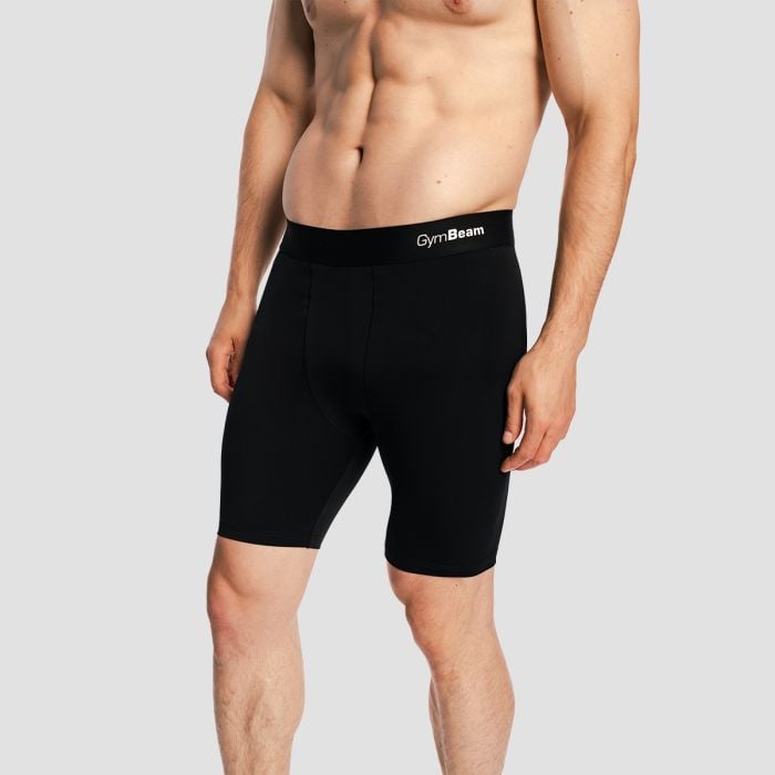Мъжки къси панталони Combat Black - GymBeam XXL