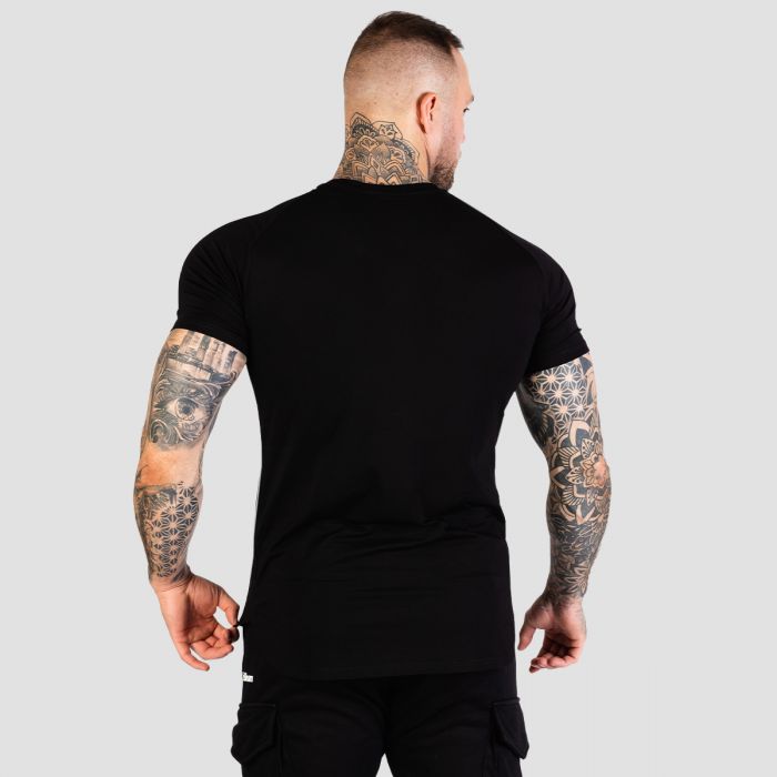 Тениска TRN Fitted Black - GymBeam XXXL