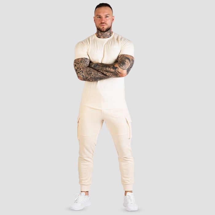 Тениска TRN Fitted Sand - GymBeam XXXL