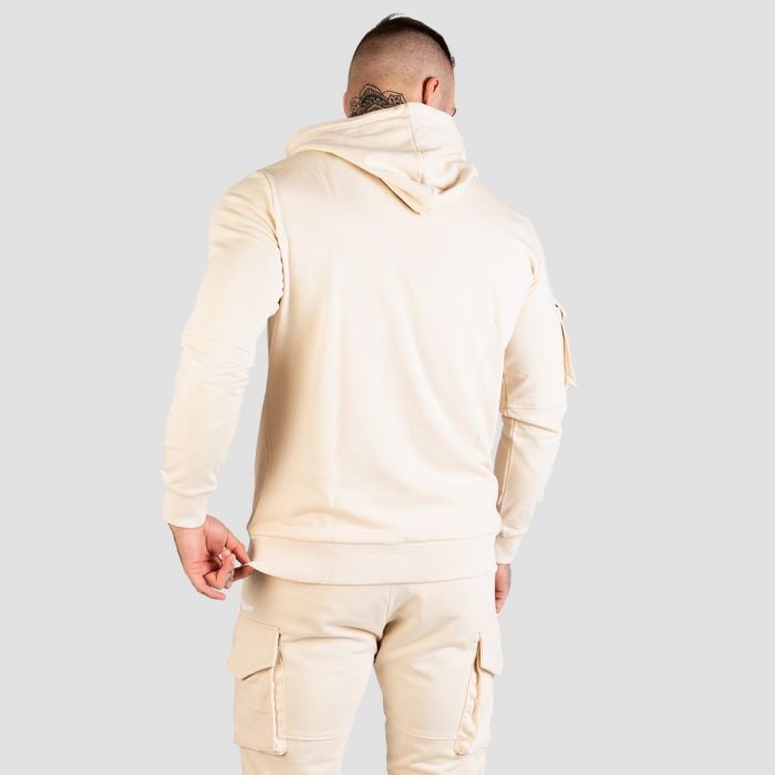 Мъжки суичър TRN Hoodie Sand - GymBeam XL