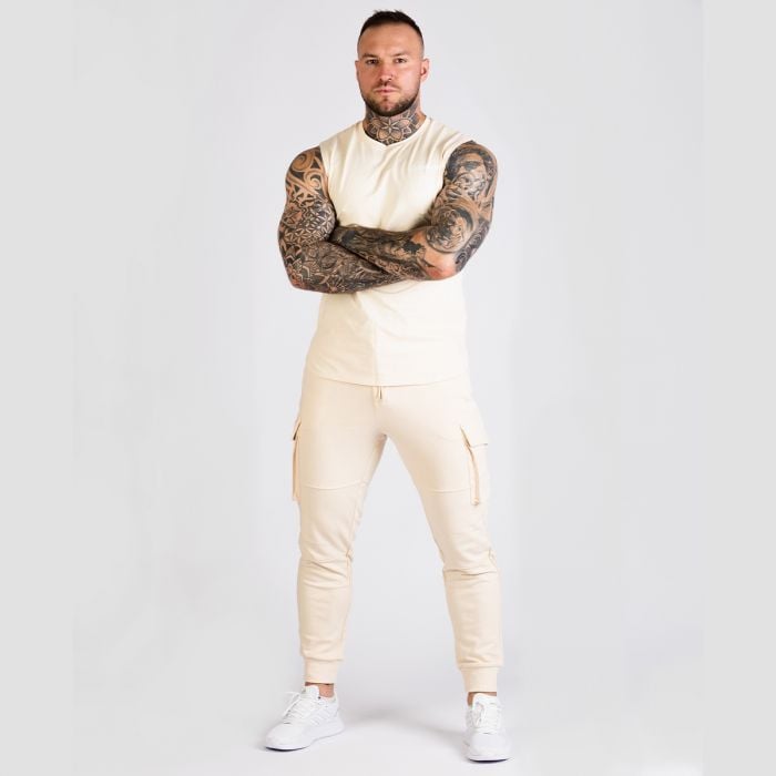 Мъжки Топ TRN Tank Top Sand - GymBeam L