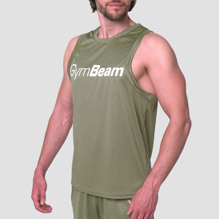 Мъжки потник Mesh Essence Black - GymBeam L