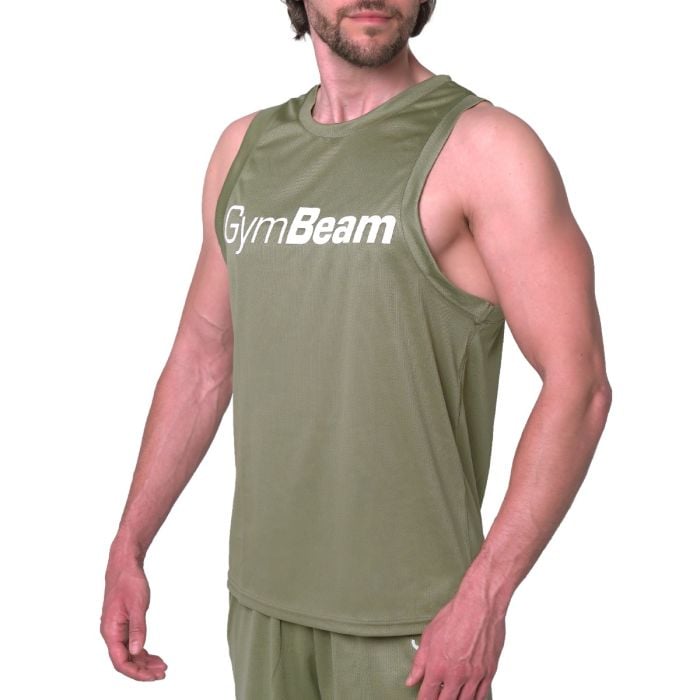 Мъжки потник Mesh Essence Black - GymBeam L