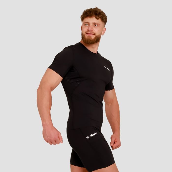 Тениска High Compression Black - GymBeam XXL