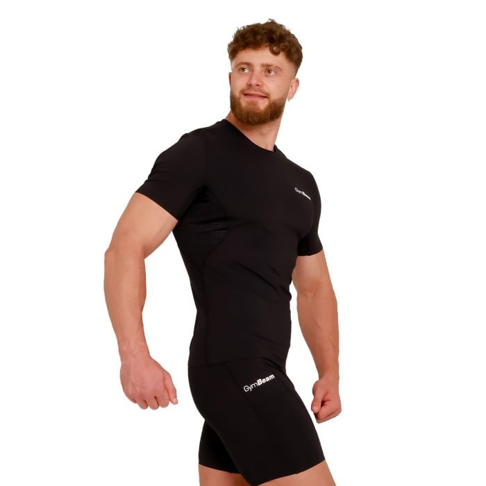 Тениска High Compression Black - GymBeam XXL