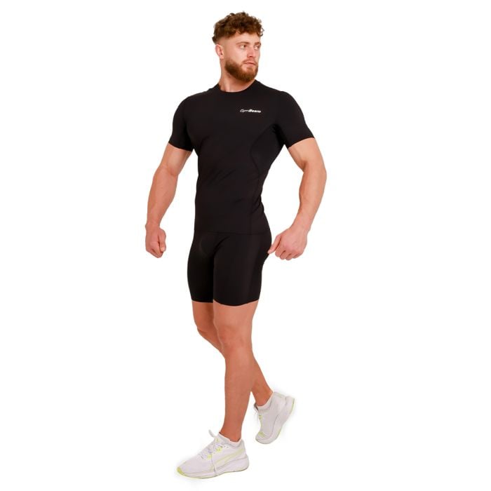 Тениска High Compression Black - GymBeam XXL