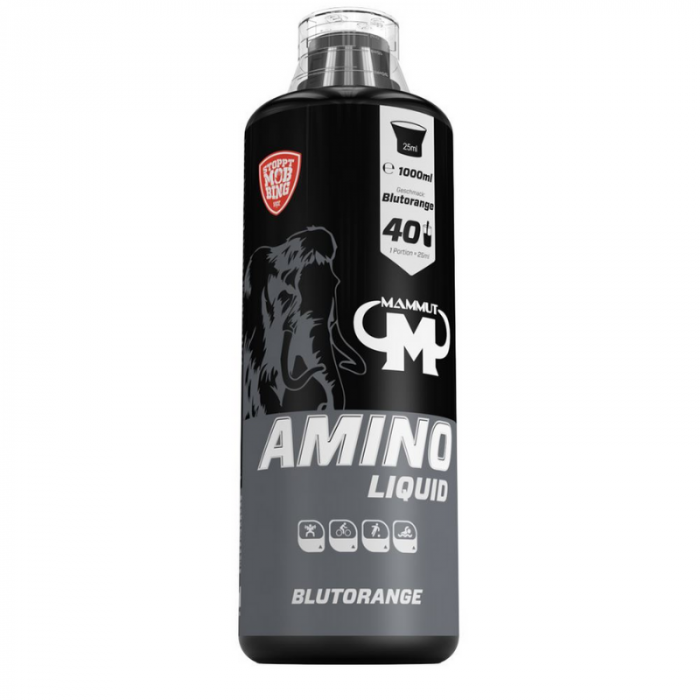Течен амино комплекс - Mammut Nutrition 500 ml - червен портокал