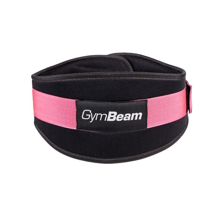 Неопренов фитнес колан LIFT Black & Pink - GymBeam