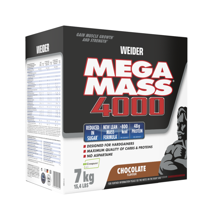 Гейнър Giant Mega Mass 4000 - Weider 7000 g - ванилия