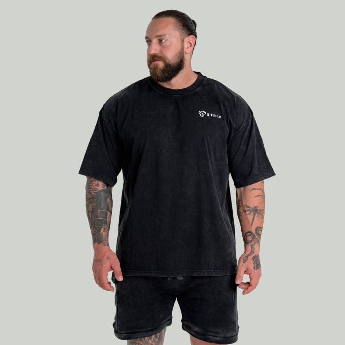 Тениска Oversized Washed Black - STRIX XL