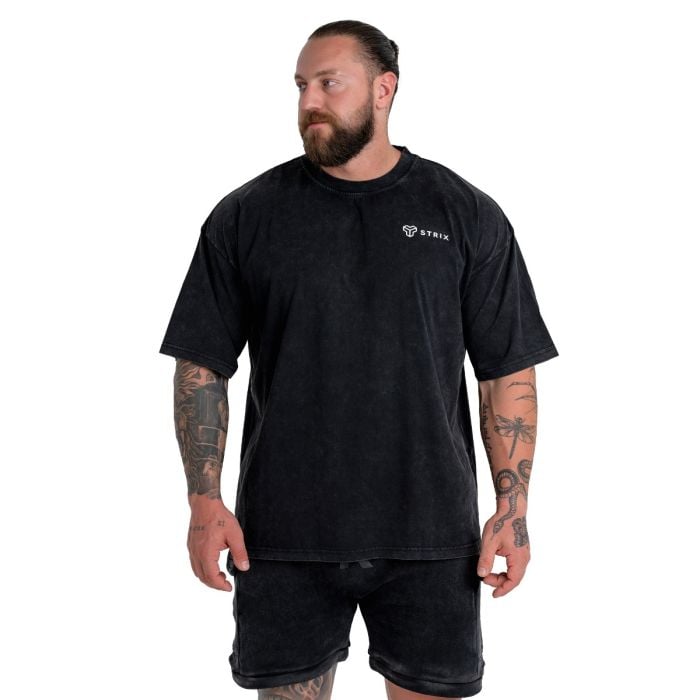 Тениска Oversized Washed Black - STRIX XL