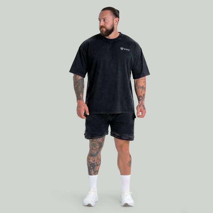 Тениска Oversized Washed Black - STRIX XL