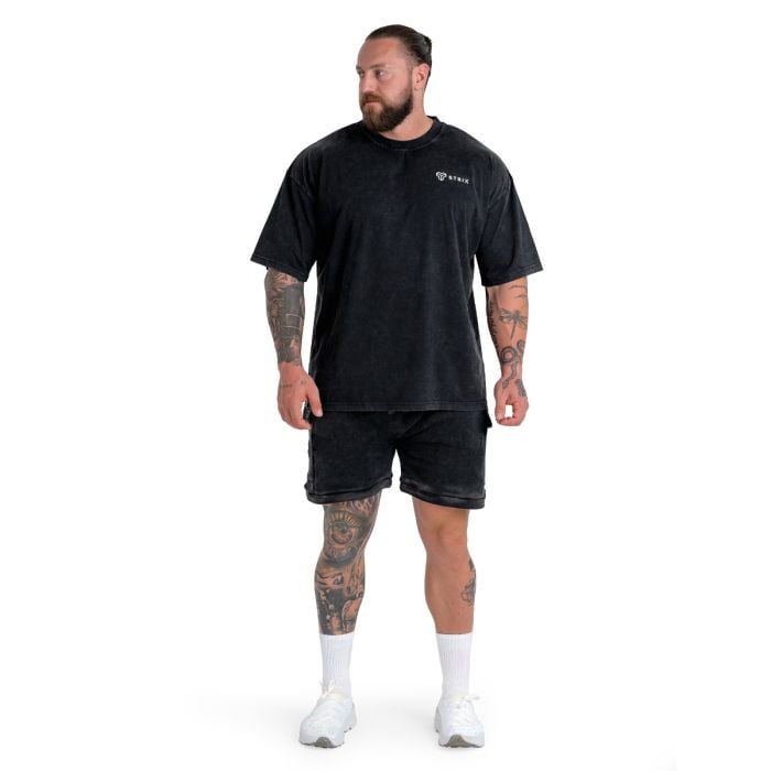 Тениска Oversized Washed Black - STRIX XL