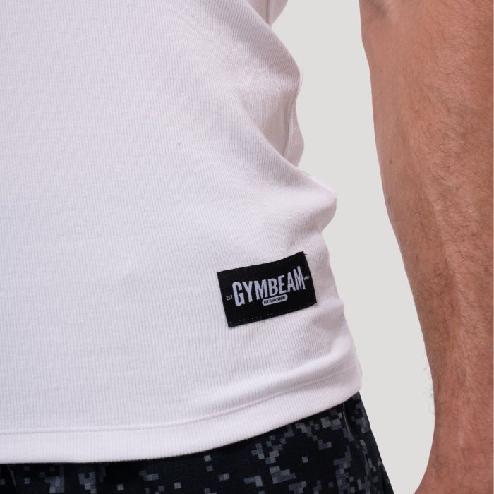 Потник Persistence Ribbed White - GymBeam XL