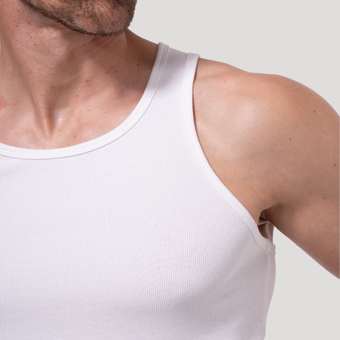 Потник Persistence Ribbed White - GymBeam XL