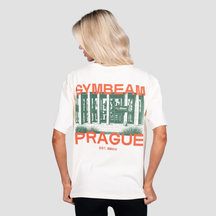 Тениска Prague Cream - GymBeam XXL