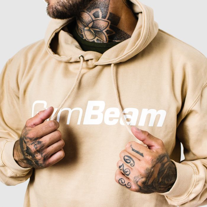 Суичър PRO Hoodie Sand - GymBeam L - cream