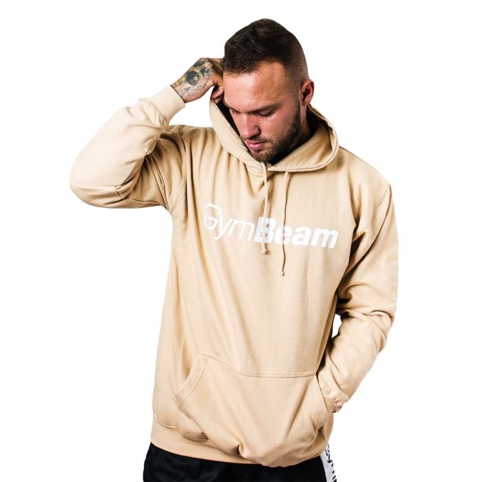 Суичър PRO Hoodie Sand - GymBeam L - cream