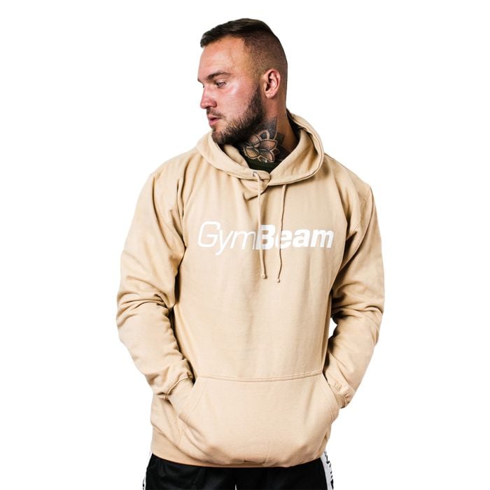 Суичър PRO Hoodie Sand - GymBeam L - cream