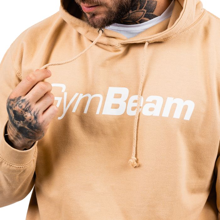 Суичър PRO Hoodie Sand - GymBeam L - cream
